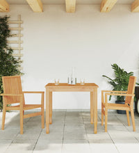 Stapelbare Gartenstühle 2 Stk. 56,5x57,5x91 cm Massivholz Teak