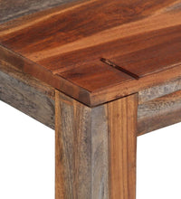 Sitzbank mit Rückenlehne 160 cm Grau Massivholz Akazie