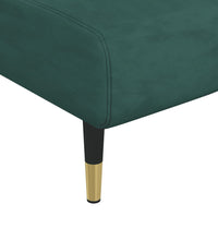 Schlafsofa in L-Form Dunkelgrün 275x140x70 cm Samt