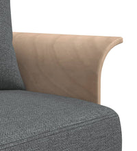 Schlafsofa in L-Form Dunkelgrau 279x140x70 cm Stoff