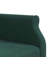 Schlafsofa in L-Form Dunkelgrün 271x140x70 cm Samt