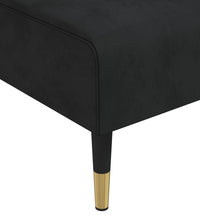 Schlafsofa in L-Form Schwarz 271x140x70 cm Samt