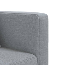 Schlafsofa in L-Form Hellgrau 275x140x70 cm Stoff