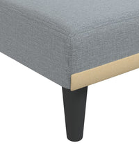 Schlafsofa in L-Form Hellgrau 275x140x70 cm Stoff