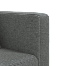 Schlafsofa in L-Form Dunkelgrau 275x140x70 cm Stoff