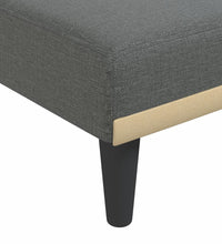 Schlafsofa in L-Form Dunkelgrau 275x140x70 cm Stoff