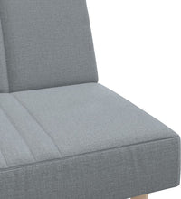 Schlafsofa in L-Form Hellgrau 255x140x70 cm Stoff