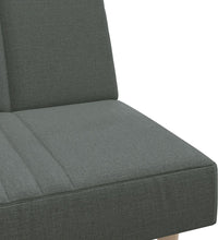 Schlafsofa in L-Form Dunkelgrau 255x140x70 cm Stoff