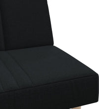 Schlafsofa in L-Form Schwarz 255x140x70 cm Stoff