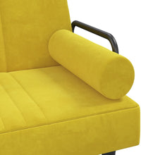 Schlafsofa in L-Form Gelb 260x140x70 cm Samt