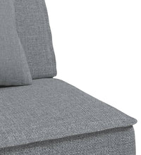 Schlafsofa in L-Form Hellgrau 255x140x70 cm Stoff