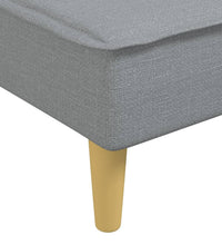 Schlafsofa in L-Form Hellgrau 255x140x70 cm Stoff