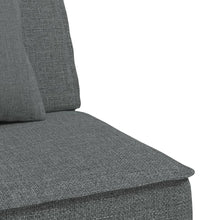 Schlafsofa in L-Form Dunkelgrau 255x140x70 cm Stoff