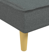 Schlafsofa in L-Form Dunkelgrau 255x140x70 cm Stoff