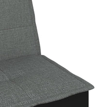 Schlafsofa in L-Form Dunkelgrau 255x140x70 cm Stoff