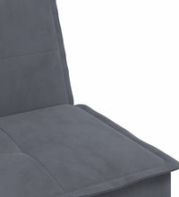 Schlafsofa in L-Form Dunkelgrau 255x140x70 cm Samt