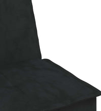 Schlafsofa in L-Form Schwarz 255x140x70 cm Samt