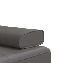 Schlafsofa in L-Form Grau 255x140x70 cm Kunstleder