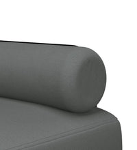 Schlafsofa in L-Form Dunkelgrau 260x140x70 cm Stoff