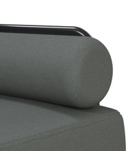 Schlafsofa in L-Form Dunkelgrau 260x140x70 cm Stoff