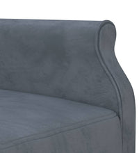 Schlafsofa in L-Form Dunkelgrau 271x140x70 cm Samt