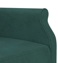 Schlafsofa in L-Form Dunkelgrün 271x140x70 cm Samt