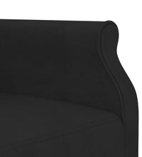 Schlafsofa in L-Form Schwarz 271x140x70 cm Samt