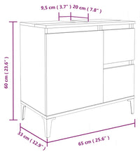 3-tlg. Badmöbel-Set Weiß Holzwerkstoff