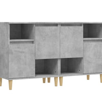 Sideboards 2 Stk. Betongrau 60x35x70 cm Holzwerkstoff