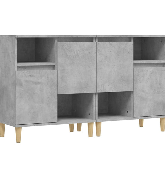 Sideboards 2 Stk. Betongrau 60x35x70 cm Holzwerkstoff