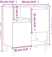 Sideboards 2 Stk. Betongrau 60x35x70 cm Holzwerkstoff