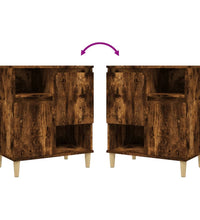 Sideboards 2 Stk. Räuchereiche 60x35x70 cm Holzwerkstoff