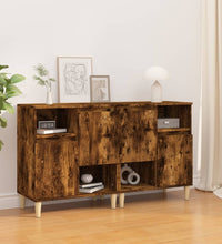 Sideboards 2 Stk. Räuchereiche 60x35x70 cm Holzwerkstoff