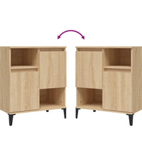 Sideboards 2 Stk. Sonoma-Eiche 60x35x70 cm Holzwerkstoff