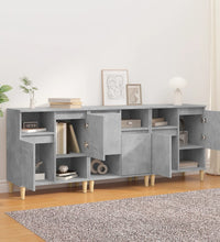 Sideboards 3 Stk. Betongrau 60x35x70 cm Holzwerkstoff