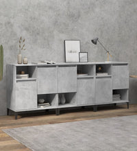 Sideboards 3 Stk. Betongrau 60x35x70 cm Holzwerkstoff