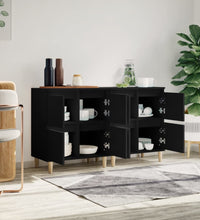 Sideboards 2 Stk. Schwarz 60x35x70 cm Holzwerkstoff