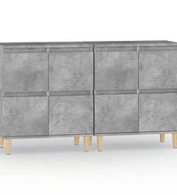 Sideboards 2 Stk. Betongrau 60x35x70 cm Holzwerkstoff