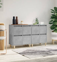 Sideboards 2 Stk. Betongrau 60x35x70 cm Holzwerkstoff