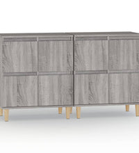 Sideboards 2 Stk. Grau Sonoma 60x35x70 cm Holzwerkstoff