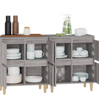 Sideboards 2 Stk. Grau Sonoma 60x35x70 cm Holzwerkstoff