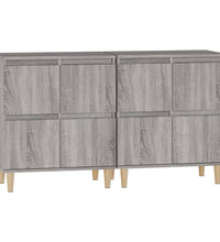 Sideboards 2 Stk. Grau Sonoma 60x35x70 cm Holzwerkstoff