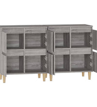 Sideboards 2 Stk. Grau Sonoma 60x35x70 cm Holzwerkstoff