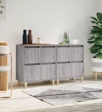 Sideboards 2 Stk. Grau Sonoma 60x35x70 cm Holzwerkstoff