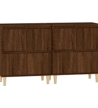 Sideboards 2 Stk. Braun Eichen-Optik 60x35x70 cm Holzwerkstoff