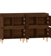 Sideboards 2 Stk. Braun Eichen-Optik 60x35x70 cm Holzwerkstoff