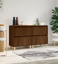 Sideboards 2 Stk. Braun Eichen-Optik 60x35x70 cm Holzwerkstoff