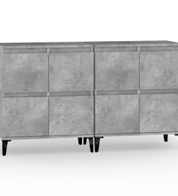 Sideboards 2 Stk. Betongrau 60x35x70 cm Holzwerkstoff