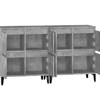 Sideboards 2 Stk. Betongrau 60x35x70 cm Holzwerkstoff