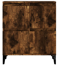 Sideboards 2 Stk. Räuchereiche 60x35x70 cm Holzwerkstoff